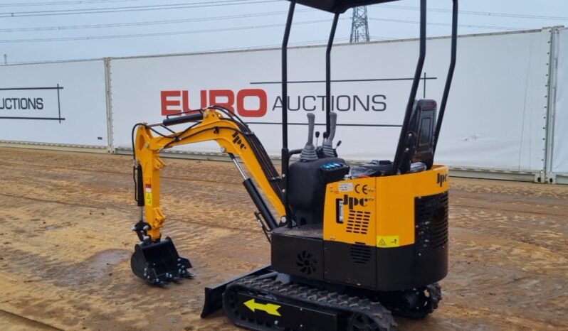 Unused 2024 JPC HT12 Micro Excavators For Auction: Leeds – 22nd, 23rd, 24th & 25th January 25 @ 8:00am full