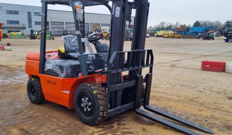 Unused 2024 Machpro MP-L30 Forklifts For Auction: Leeds – 22nd, 23rd, 24th & 25th January 25 @ 8:00am full