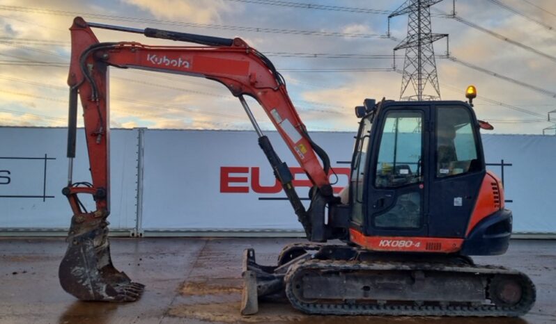 2014 Kubota KX080-4 6 Ton+ Excavators For Auction: Leeds – 22nd, 23rd, 24th & 25th January 25 @ 8:00am full