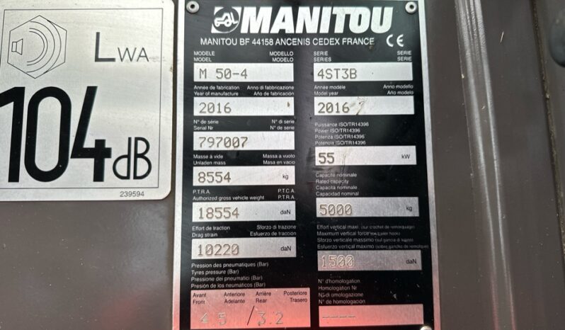 2016 MANITOU M50-4  For Auction on 2025-01-28 at 09:30 full