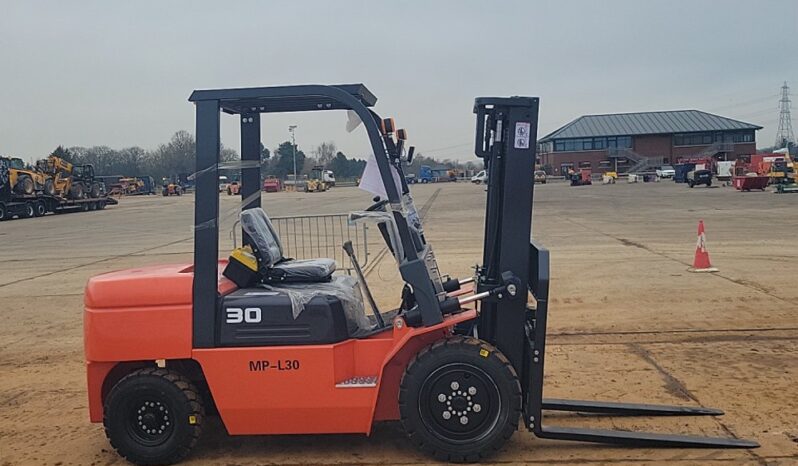 Unused 2024 Machpro MP-L30 Forklifts For Auction: Leeds – 22nd, 23rd, 24th & 25th January 25 @ 8:00am full