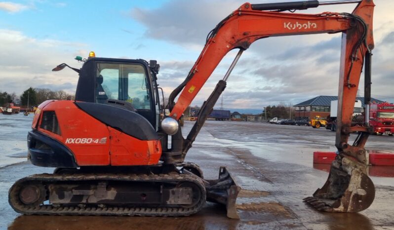 2014 Kubota KX080-4 6 Ton+ Excavators For Auction: Leeds – 22nd, 23rd, 24th & 25th January 25 @ 8:00am full