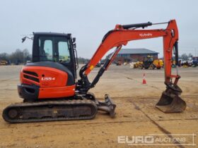 2014 Kubota U55-4 Mini Excavators For Auction: Leeds – 22nd, 23rd, 24th & 25th January 25 @ 8:00am full