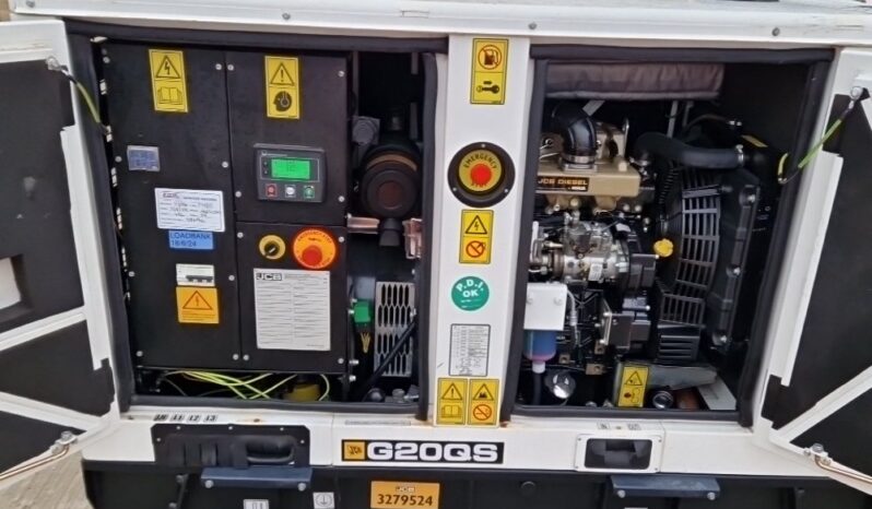 2023 JCB G20QS Generators For Auction: Leeds – 22nd, 23rd, 24th & 25th January 25 @ 8:00am full