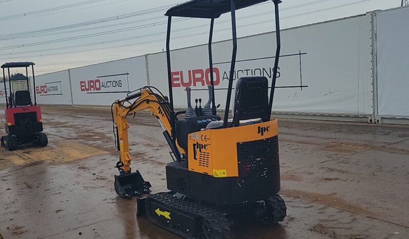 Unused 2024 JPC HT12 Micro Excavators For Auction: Leeds – 22nd, 23rd, 24th & 25th January 25 @ 8:00am full