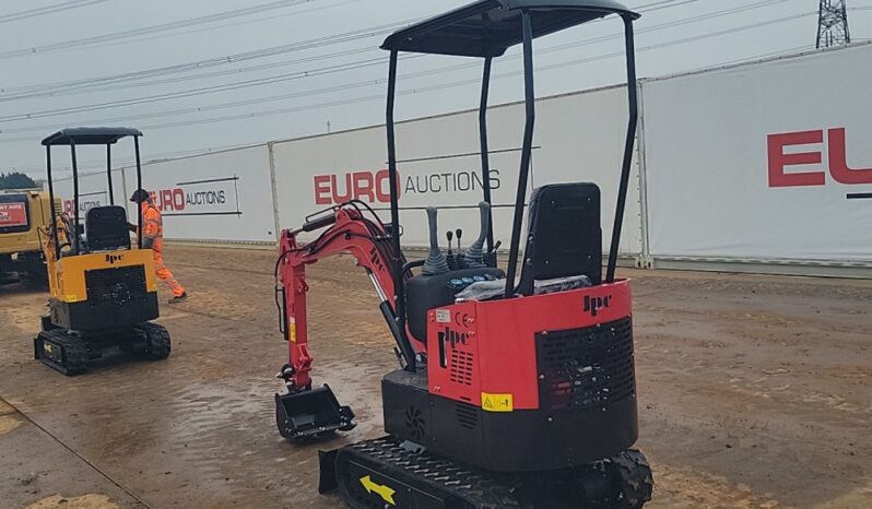 Unused 2024 JPC HT12 Micro Excavators For Auction: Leeds – 22nd, 23rd, 24th & 25th January 25 @ 8:00am full