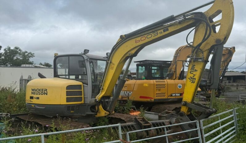 2014 Wacker Neuson 6003 6 Ton+ Excavators For Auction: Leeds – 22nd, 23rd, 24th & 25th January 25 @ 8:00am full