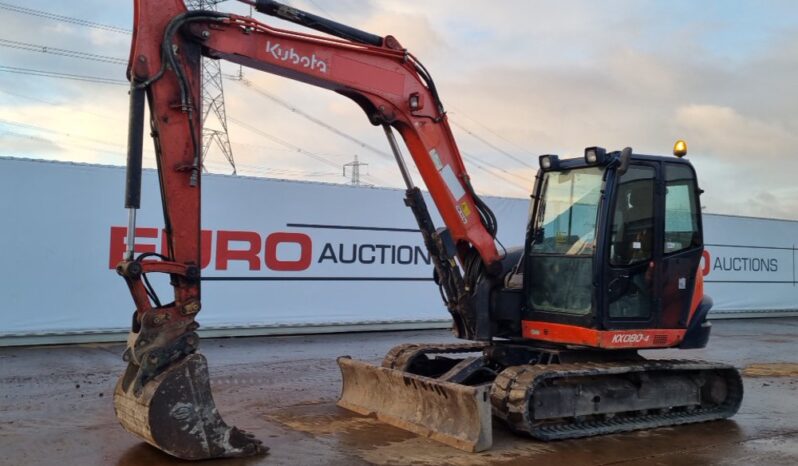 2014 Kubota KX080-4 6 Ton+ Excavators For Auction: Leeds – 22nd, 23rd, 24th & 25th January 25 @ 8:00am