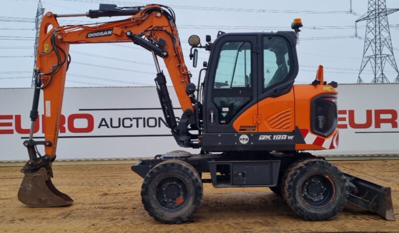 2023 Doosan DX100W-7 Wheeled Excavators For Auction: Leeds – 22nd, 23rd, 24th & 25th January 25 @ 8:00am full