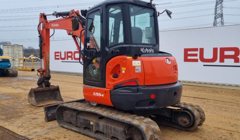 2014 Kubota U55-4 Mini Excavators For Auction: Leeds – 22nd, 23rd, 24th & 25th January 25 @ 8:00am full