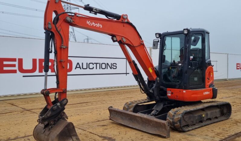 2014 Kubota U55-4 Mini Excavators For Auction: Leeds – 22nd, 23rd, 24th & 25th January 25 @ 8:00am