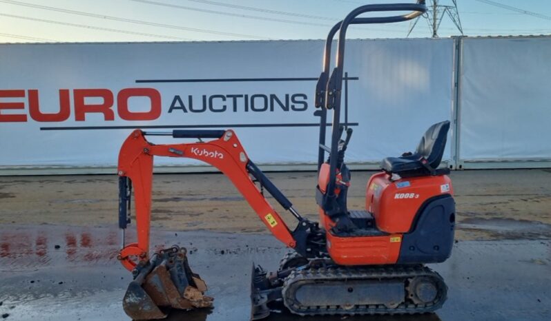 2017 Kubota K008-3 Micro Excavators For Auction: Leeds – 22nd, 23rd, 24th & 25th January 25 @ 8:00am full