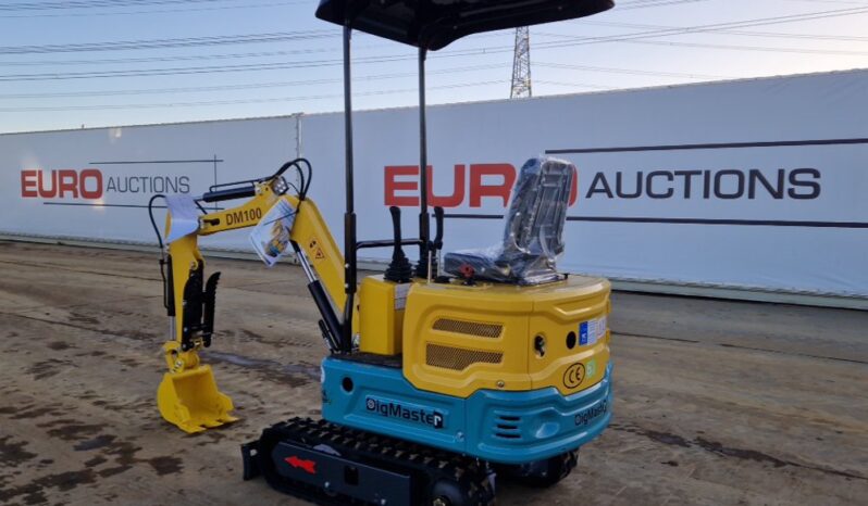 Unused 2024 DigMaster DM100 Micro Excavators For Auction: Leeds – 22nd, 23rd, 24th & 25th January 25 @ 8:00am full