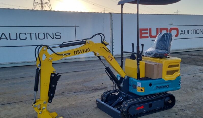 Unused 2024 DigMaster DM100 Micro Excavators For Auction: Leeds – 22nd, 23rd, 24th & 25th January 25 @ 8:00am