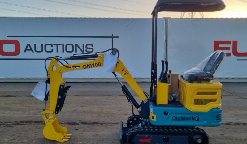 Unused 2024 DigMaster DM100 Micro Excavators For Auction: Leeds – 22nd, 23rd, 24th & 25th January 25 @ 8:00am full