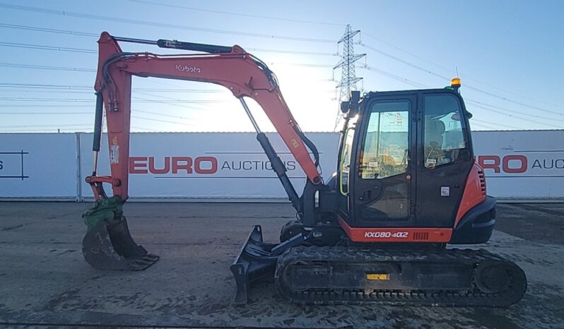 2020 Kubota KX080-4A2 6 Ton+ Excavators For Auction: Leeds – 22nd, 23rd, 24th & 25th January 25 @ 8:00am full