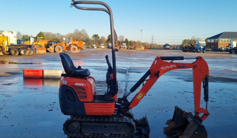 2017 Kubota K008-3 Micro Excavators For Auction: Leeds – 22nd, 23rd, 24th & 25th January 25 @ 8:00am full