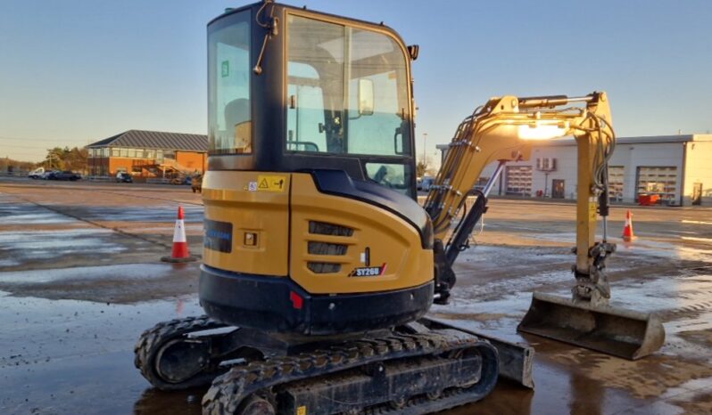 2022 Sany SY26 Mini Excavators For Auction: Leeds – 22nd, 23rd, 24th & 25th January 25 @ 8:00am full