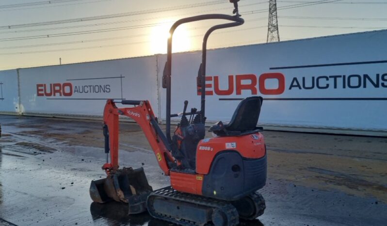 2017 Kubota K008-3 Micro Excavators For Auction: Leeds – 22nd, 23rd, 24th & 25th January 25 @ 8:00am full