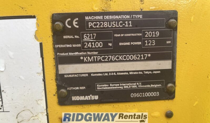 Komatsu PC228USLC-11 for sale full