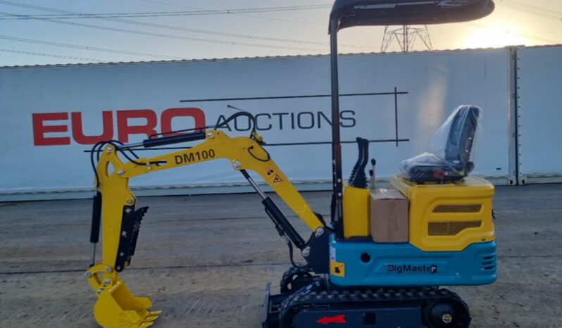 Unused 2024 DigMaster DM100 Micro Excavators For Auction: Leeds – 22nd, 23rd, 24th & 25th January 25 @ 8:00am full