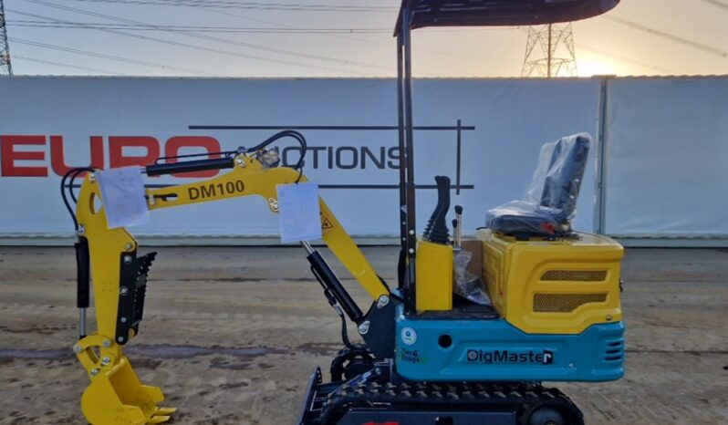 Unused 2024 DigMaster DM100 Micro Excavators For Auction: Leeds – 22nd, 23rd, 24th & 25th January 25 @ 8:00am full