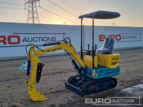 Unused 2024 DigMaster DM100 Micro Excavators For Auction: Leeds – 22nd, 23rd, 24th & 25th January 25 @ 8:00am