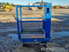 2013 Power Towers Nano Manlifts For Auction: Leeds – 22nd, 23rd, 24th & 25th January 25 @ 8:00am full