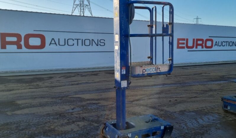 2014 Power Towers Pecolift Manlifts For Auction: Leeds – 22nd, 23rd, 24th & 25th January 25 @ 8:00am