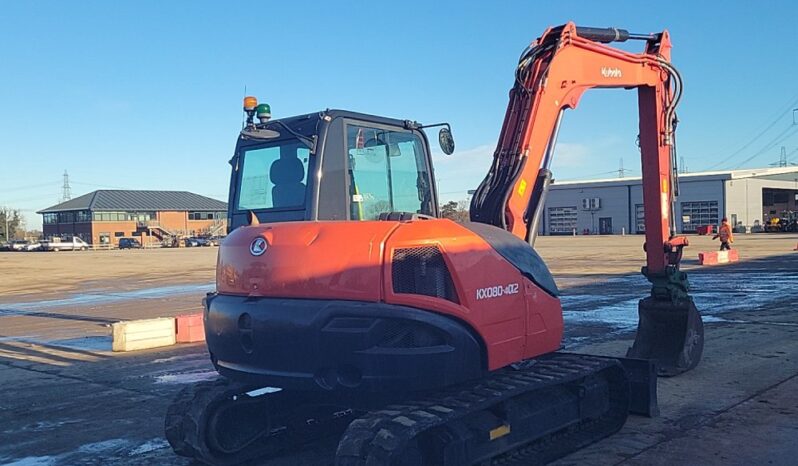 2020 Kubota KX080-4A2 6 Ton+ Excavators For Auction: Leeds – 22nd, 23rd, 24th & 25th January 25 @ 8:00am full