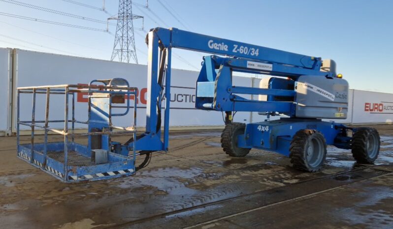 2014 Genie Z60/34 Manlifts For Auction: Leeds – 22nd, 23rd, 24th & 25th January 25 @ 8:00am