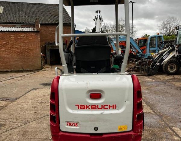 2018 Takeuchi TB216 Excavator 1Ton  to 3.5 Ton for Sale full