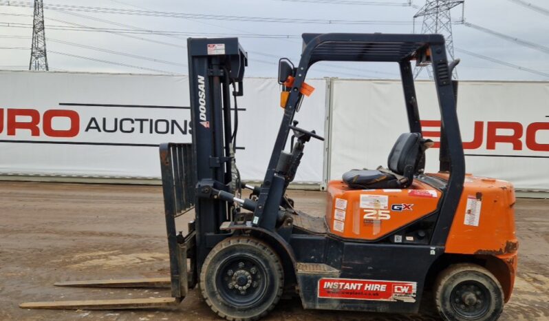 2017 Doosan D25G Forklifts For Auction: Leeds – 22nd, 23rd, 24th & 25th January 25 @ 8:00am full