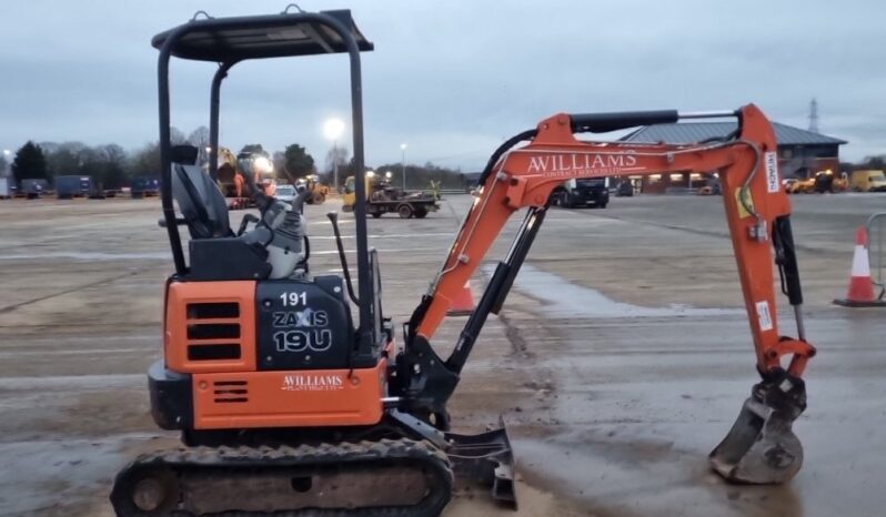 2018 Hitachi ZX19U-5A Mini Excavators For Auction: Leeds – 22nd, 23rd, 24th & 25th January 25 @ 8:00am full