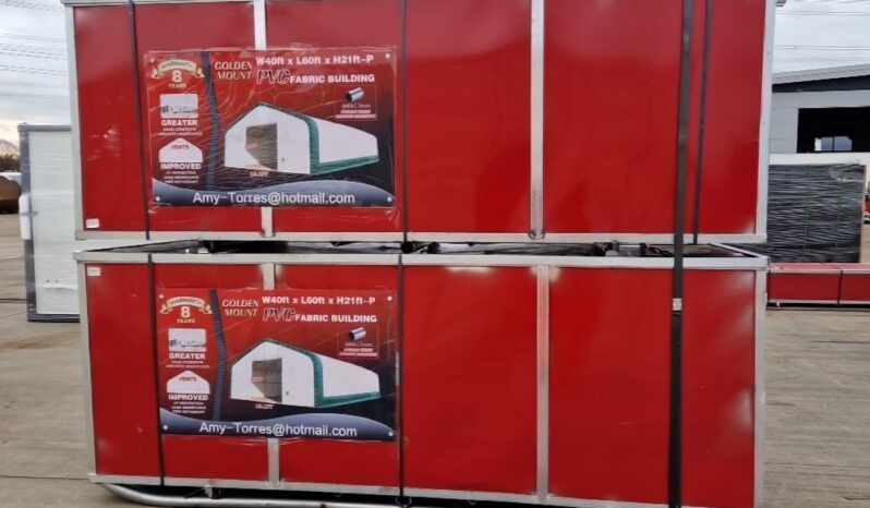 Unused Golden Mount 40x60x21′ PVC Dome Storage Shelter (2 Boxes) Modular Buildings For Auction: Leeds – 22nd, 23rd, 24th & 25th January 25 @ 8:00am full