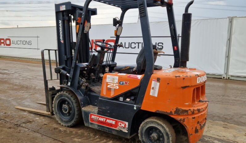 2017 Doosan D25G Forklifts For Auction: Leeds – 22nd, 23rd, 24th & 25th January 25 @ 8:00am full