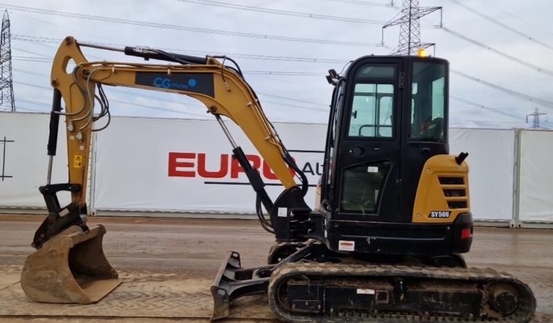 2022 Sany SY50U Mini Excavators For Auction: Leeds – 22nd, 23rd, 24th & 25th January 25 @ 8:00am full