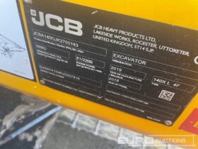 2019 JCB 140X LC 10 Ton+ Excavators For Auction: Leeds – 22nd, 23rd, 24th & 25th January 25 @ 8:00am full