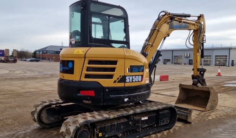 2022 Sany SY50U Mini Excavators For Auction: Leeds – 22nd, 23rd, 24th & 25th January 25 @ 8:00am full