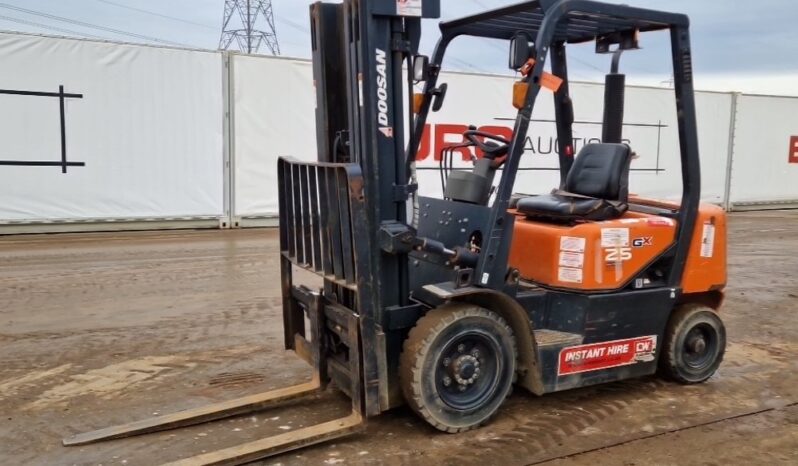 2017 Doosan D25G Forklifts For Auction: Leeds – 22nd, 23rd, 24th & 25th January 25 @ 8:00am