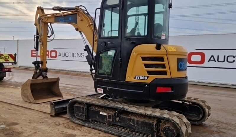 2022 Sany SY50U Mini Excavators For Auction: Leeds – 22nd, 23rd, 24th & 25th January 25 @ 8:00am full