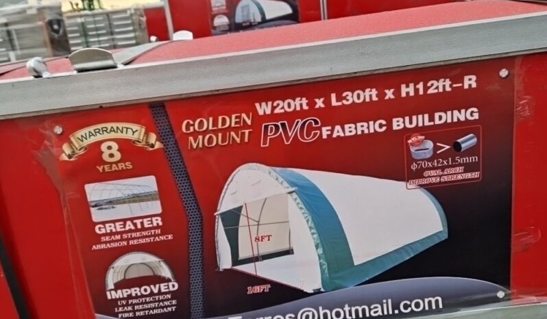 Unused Golden Mount 20x30x12′ PVC Dome Storage Shelter Modular Buildings For Auction: Leeds – 22nd, 23rd, 24th & 25th January 25 @ 8:00am full