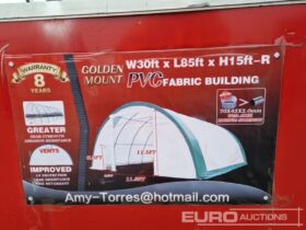 Unused Golden Mount 30x85x15′ PVC Dome Storage Shelter Modular Buildings For Auction: Leeds – 22nd, 23rd, 24th & 25th January 25 @ 8:00am full