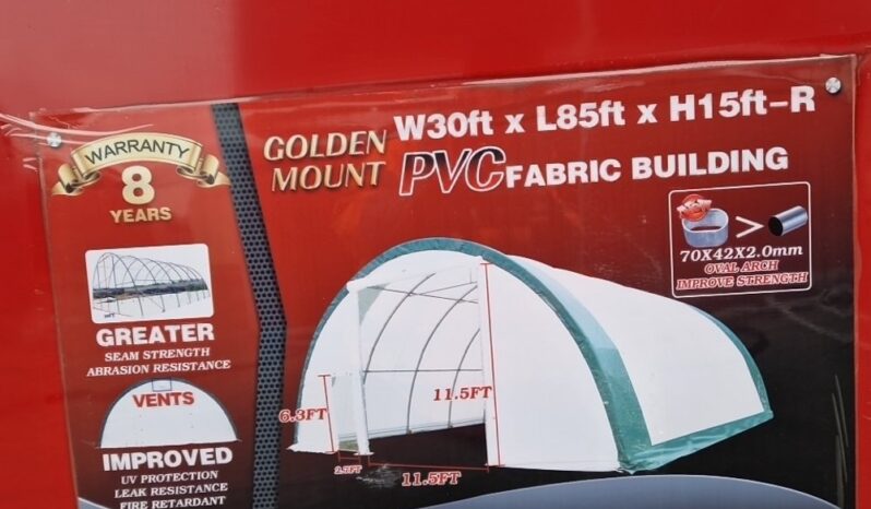 Unused Golden Mount 30x85x15′ PVC Dome Storage Shelter Modular Buildings For Auction: Leeds – 22nd, 23rd, 24th & 25th January 25 @ 8:00am full