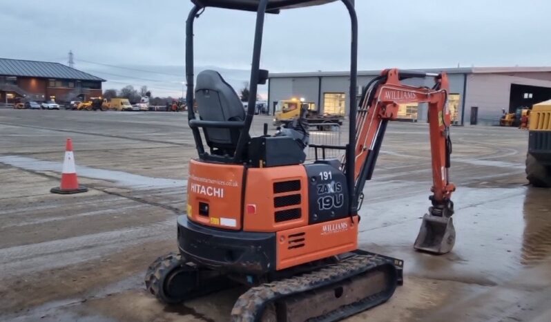 2018 Hitachi ZX19U-5A Mini Excavators For Auction: Leeds – 22nd, 23rd, 24th & 25th January 25 @ 8:00am full