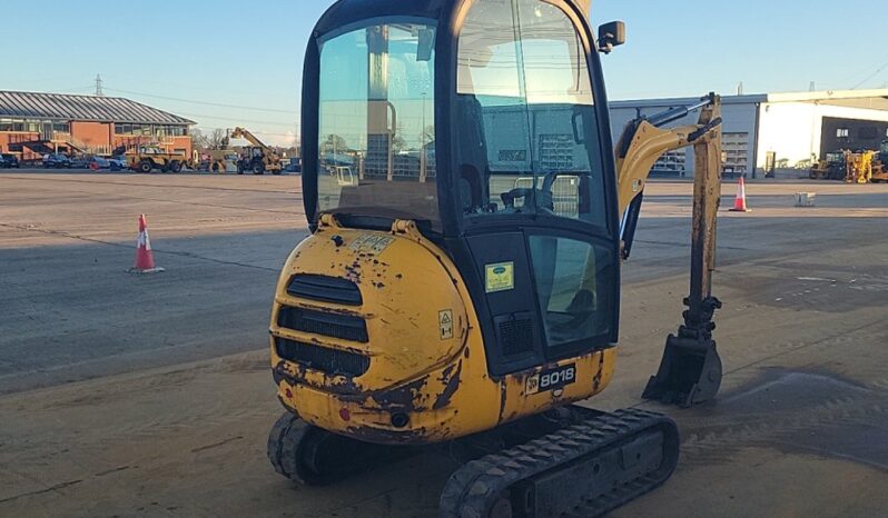 JCB 8018 Mini Excavators For Auction: Leeds – 22nd, 23rd, 24th & 25th January 25 @ 8:00am full