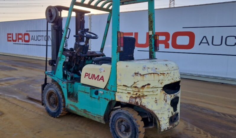 Puma FD25-3 Forklifts For Auction: Leeds – 22nd, 23rd, 24th & 25th January 25 @ 8:00am full