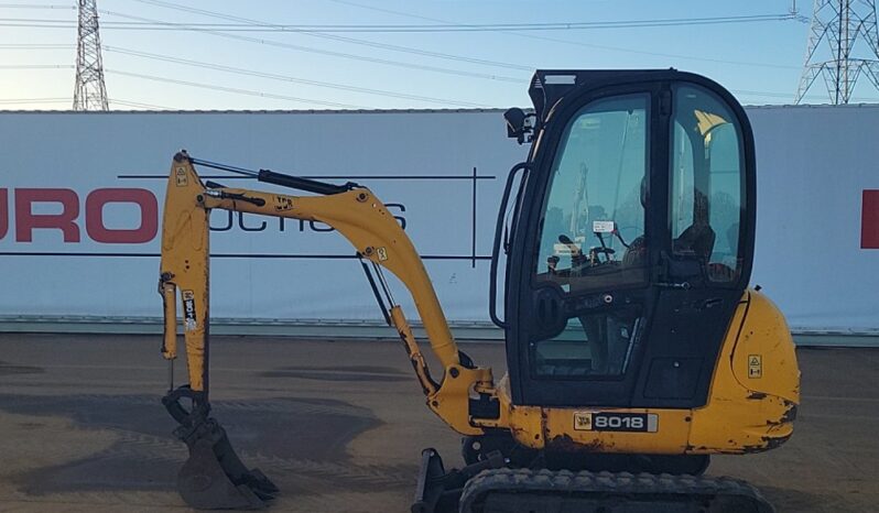 JCB 8018 Mini Excavators For Auction: Leeds – 22nd, 23rd, 24th & 25th January 25 @ 8:00am full