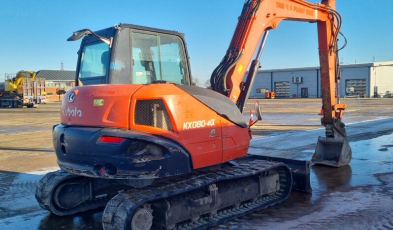 2017 Kubota KX080-4 6 Ton+ Excavators For Auction: Leeds – 22nd, 23rd, 24th & 25th January 25 @ 8:00am full