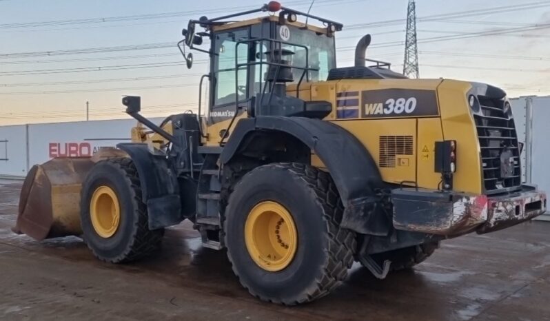 2017 Komatsu WA380-8 Wheeled Loaders For Auction: Leeds – 22nd, 23rd, 24th & 25th January 25 @ 8:00am full